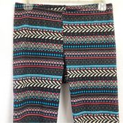 NWT  NOLLIE TRIBAL PRINT Blue Red Green Cream Leggings Activewear