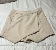 Suede Skort