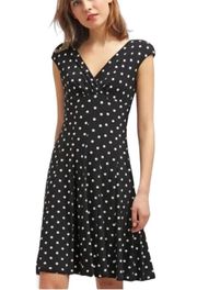 Lauren  Black & White Polka Dot Dress Size 2