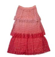NWT Anthropologie Maeve Brighton in Pink Ombre Lace Tiered Midi Skirt 12 $140
