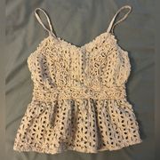 lace / crochet boho tank top