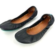 Tieks By Gavrieli Women's Leather Ballet Flats Shoes Black Turquoise Size 6