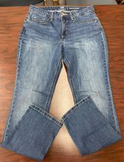 Riders Midrise Straight Dark Wash Jeans Size 8