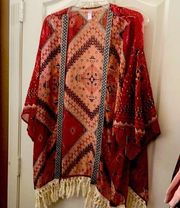 Xhilaration open front boho style coverup (XL)