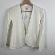 NEW Elle G Boutique white cape blazes jacket large casual lined