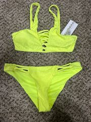 NWT  Lime Colored Swimsuit