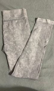 Gray  Tie-Dye Leggings