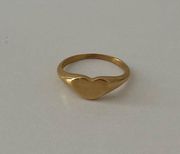 Evry Jewels Gold Heart Ring