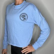 Zoe+Liv Blue Long Sleeve Crewneck Sweatshirt Size XS 