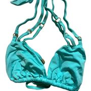 Beach Bunny Ireland Bikini Top Lt. Aqua nwt