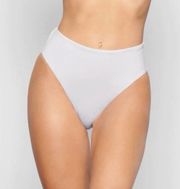 Skims Mid Waist Bikini Bottom in Marble White - New with Tags