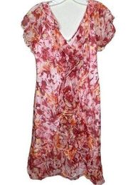 Carmen Marc Valvo Silk Dress