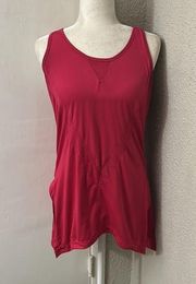 Nanette Lepore Hot Pink Sporty Keyhole Back Athletic Tank Top No Size