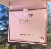 Disney silver and gold Mickey necklace​​​​