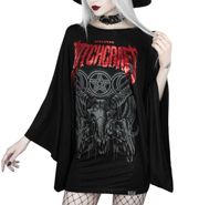 KILLSTAR Witchcraft Black Kimono Sleeve Tunic Shirt Size Small