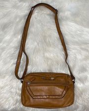 Jaclyn Smith Brown and Silver Crossbody Purse