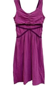 Athleta Magenta Sleeveless Midi  Dress