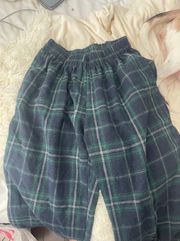 Green Plaid Pajama Pants