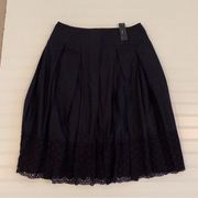 GRACE ELEMENTS BLACK PLEATED SKIRT NWT