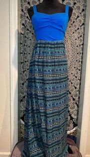 Mudd Blue Maxi Dress Size Medium