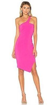 Cerise dress in hot pink, 2