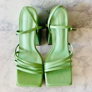 Princess Polly Green La Belle Heels