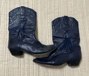 Vintage Laredo Navy Tassel Cowboy Boots