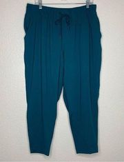 Lane Bryant Livi Active Teal Green Drawstring Jogger Pants