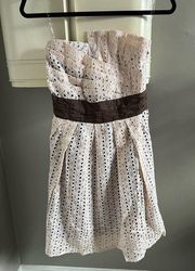 NWT Ryu : Blush Pink Strapless Lace Dress size M