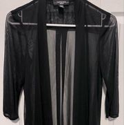 R&M Richards black sheer cardigan size 6p
