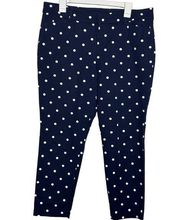 Old Navy Pixie Ankle Pant Navy White Polka Dots Size 14