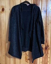 Juicy couture black diamond Hooded Sparkle Cardigan.