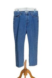 & Other Stories Straight Leg Jeans Blue Size 32 Stealth Wealth Coastal Preppy