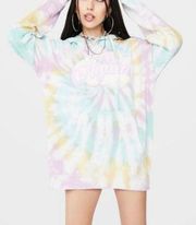 NIB BSR By Samii Ryan Tie Dye Try Again Hooded Sweatshirt Size Small