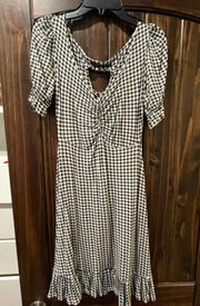 Black And White Gingham Dress