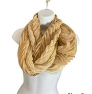 Croft & Barrow Gold & Ivory Metallic Infinity Scarf