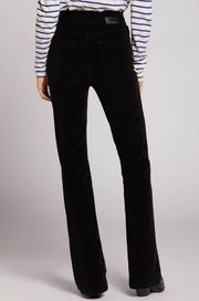 NWT CURRENT/ELLIOTT BLACK CORDOUROY SIDE STREET GLARE JEANS PANTS CORDS 25