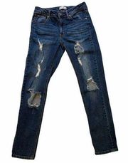 Altar’d State Dark Wash Distressed Skinny Jean