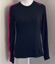 Saucony Long Sleeve Black Running Shirt Size Medium