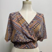 Overlap Criss Cross Blouse