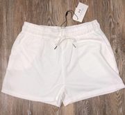 H HALSTON STUDIO Drawstring Shorts Chalk Small NWT