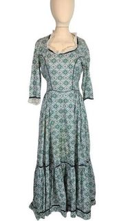 Vintage Gunne Sax Style Cottagecore Maxi Dress Size Small