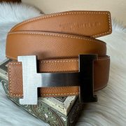 Hermes Constance belt buckle & Reversible leather strap