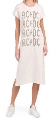 NWT Chaser x Free People ACDC T Shirt Dress - Cream - Small