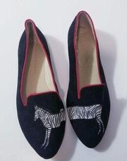 Wild Diva Zebra Flats Shoes