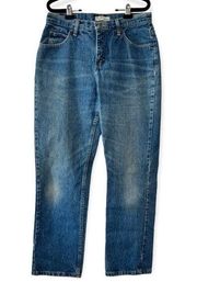 Lee Riders Vintage High Waisted Denim Jean Straight Leg Women’s Size 10 Perfect‎