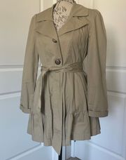 Khaki Trench Coat Jacket