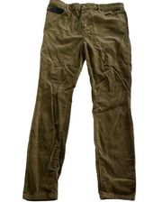 LOFT Pants Womens 8 Solid Green High Rise Skinny Corduroy Ankle Cotton Blend