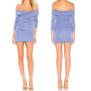 | Cypress Mini Dress in Periwinkle Blue | Size XS