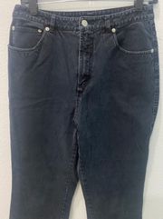 Black Straight Leg Jeans Size 12